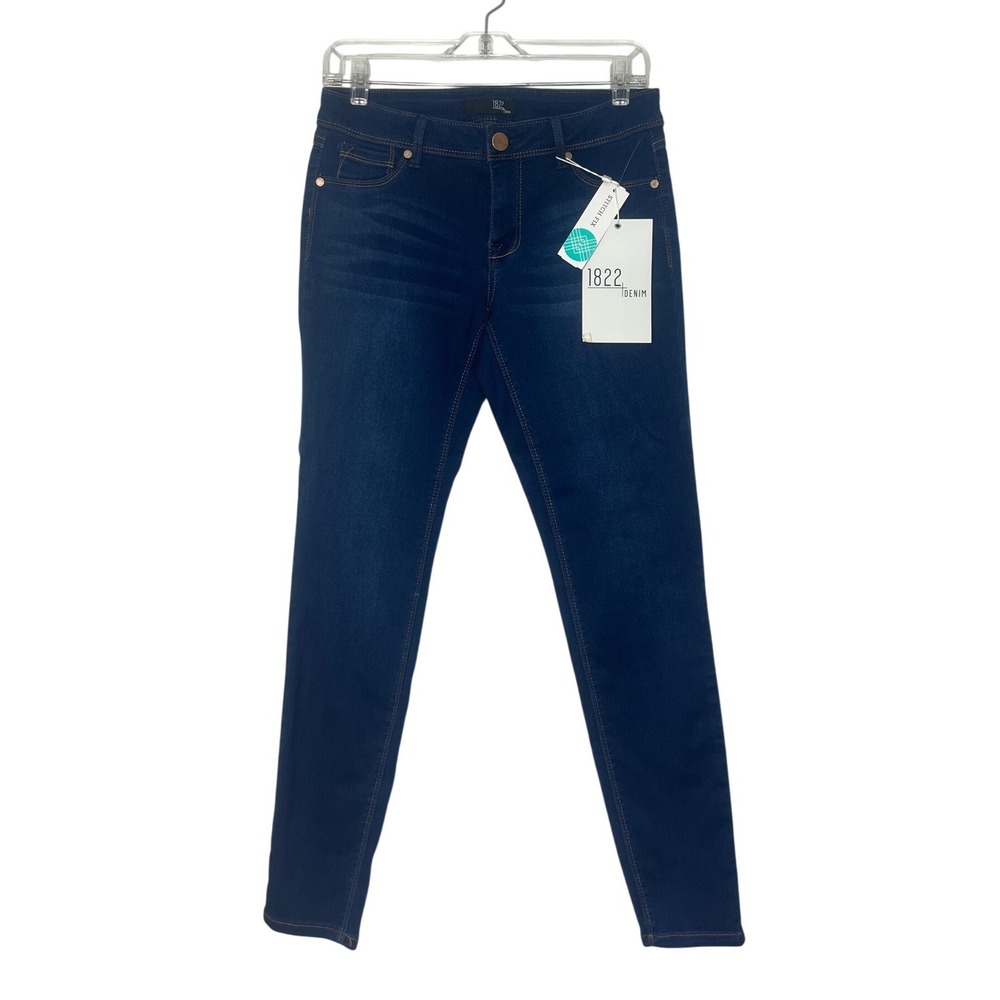 1822 Denim Butter Skinny Jeans Women 29 Blue New Dark Wash Stretch Classic